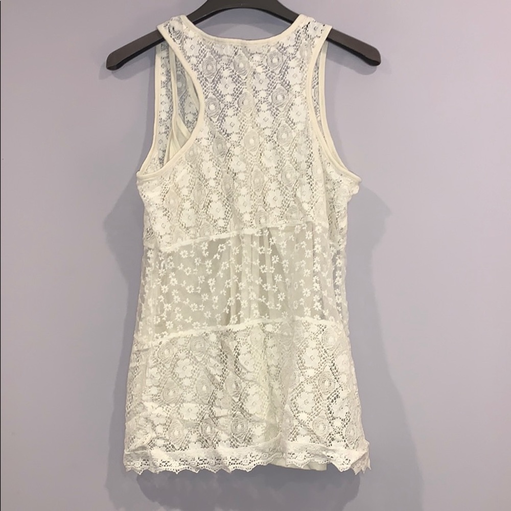 Lace Racerback Top - Picture 2 of 2